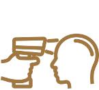 Non-contact temperature checks